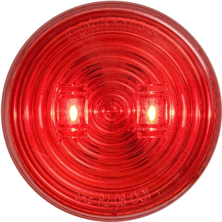Optronics 2-Led 2.5in. Red Marker/Clearance Light MCL527RB